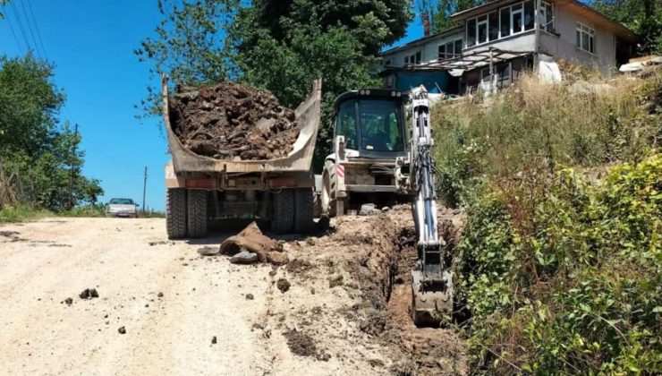 Yağmur Suyu Drenajı İçin Çamlı Köyü’nde Çalışma Tamamlandı
