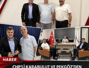CHP’Lİ KARABULUT VE PEKGÖZ’DEN KONURALP TV’YE HAYIRLI OLSUN ZİYARETİ